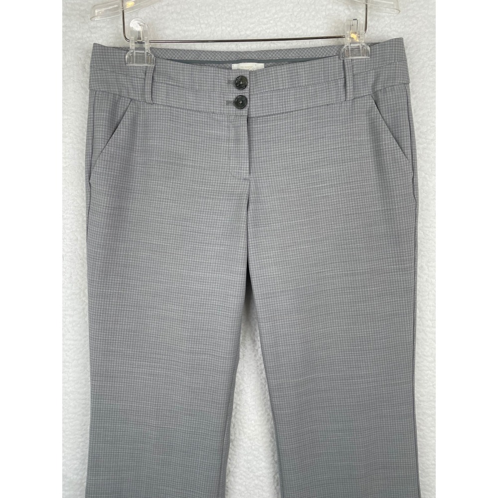 The Limited Perfect Travel Suit Grey Wool Blend Drew Fit Flare Leg Pants Size 8